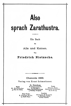 Also sprach Zarathustra