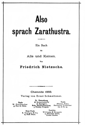 Also sprach Zarathustra