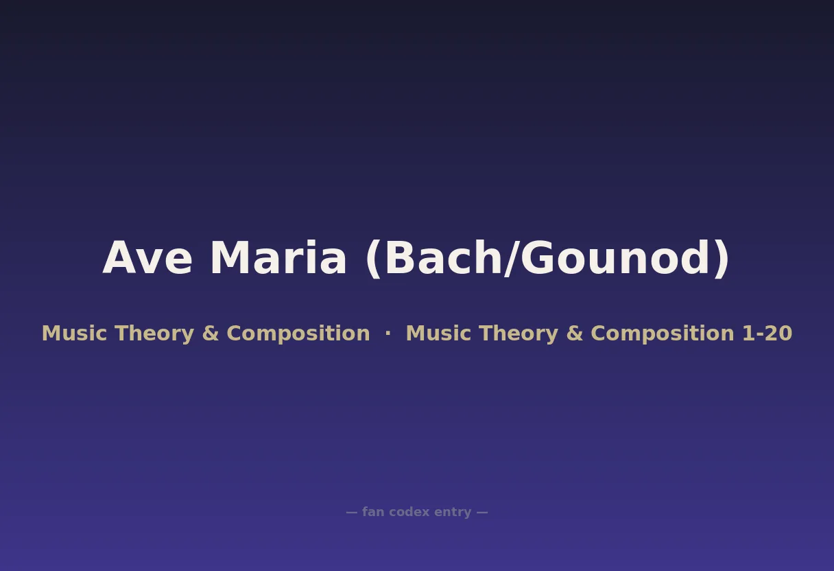 Ave Maria (Bach/Gounod)
