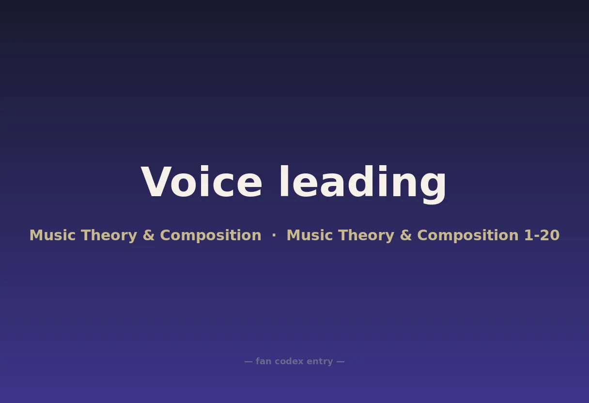 Voice leading