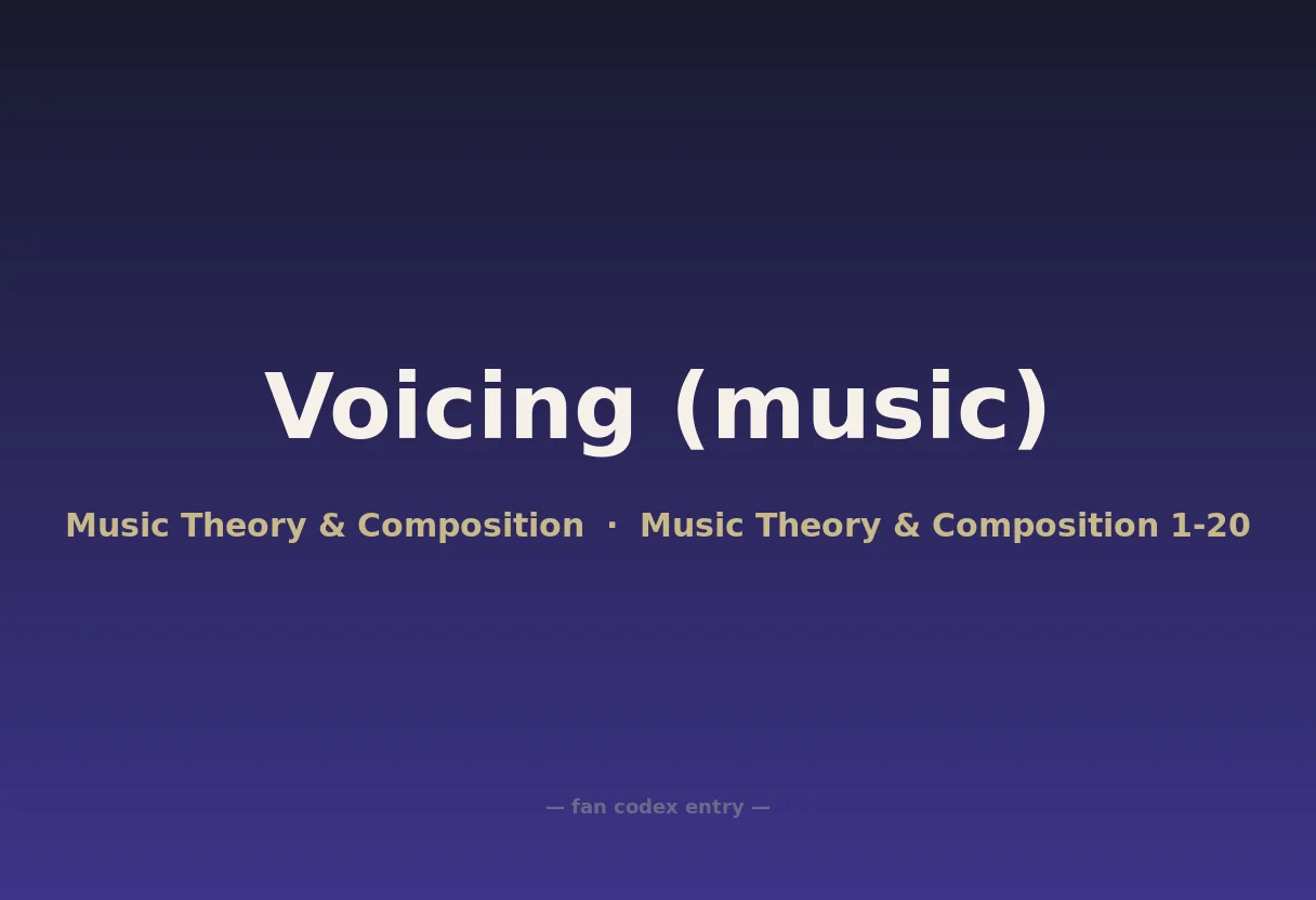 Voicing (music)